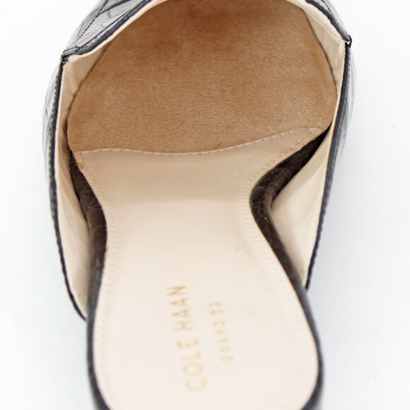 Cole Haan Women's ‘Piper’ Moc Croc Leather Mules Size: 7 B - Picture 8 of 8